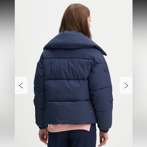 Save the Duck Hina Puffer Jacket Navy Blue - Picture 3 of 8